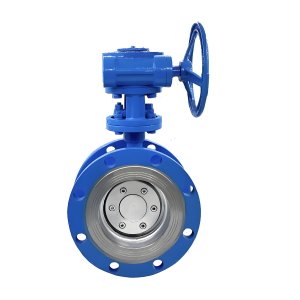 耐高溫硬密封法蘭蝶閥D343H-16C，DN100